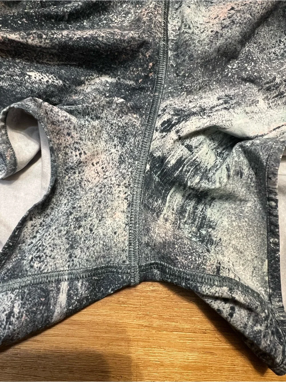 lululemon athletica Teal Marble-Pattern Athletic Shorts